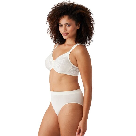 🆕 WACOAL Awareness Full Unpadded Underwire Bra 34DD White #85567 - Picture 3 of 12